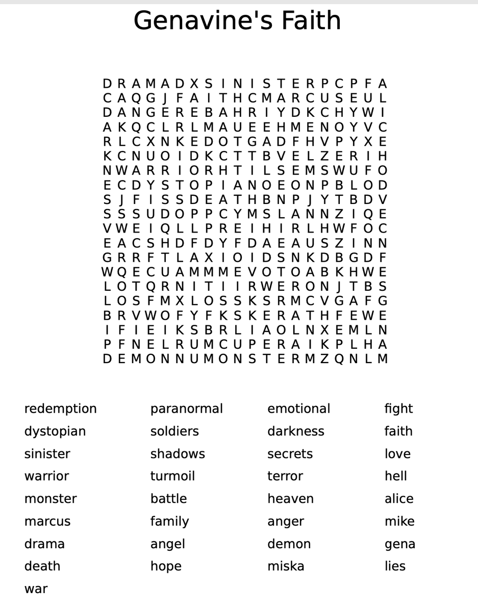 I love word searches. ❤️💚💙
How many words can you find?