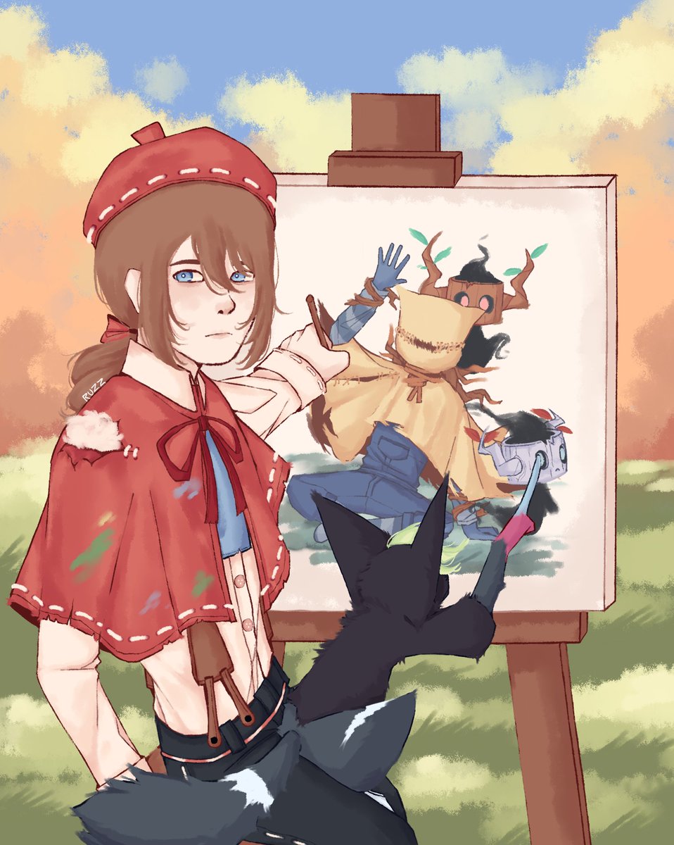 Ruzzo_o's tweet photo. — Identity V x Pokémon
— Primera vez en años usando colores vivos.

#Pokemon #PokemonFanArt #Phantump #Grafaiai #IdentityV #IdentityVFanart #IDV #IDVFanArt #IDVPainter #IDVAxeBoy #EdgarValden #RobbieWhite #FanArt https://t.co/rznDdVIjmj