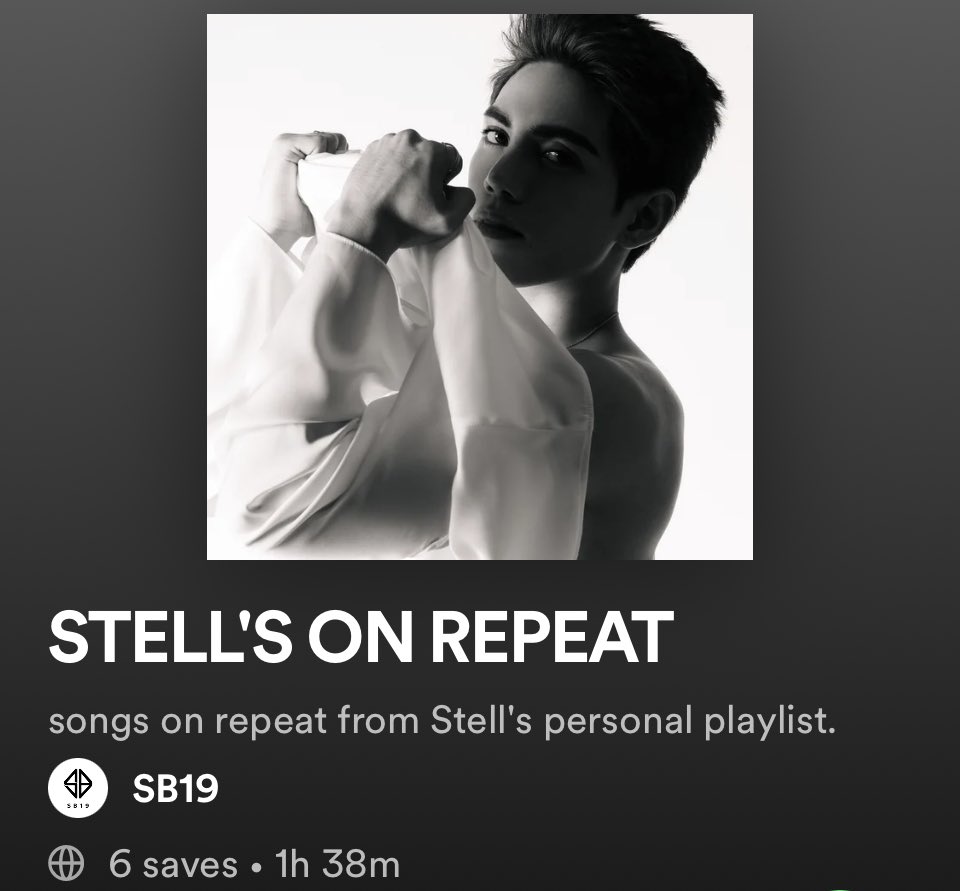 ATINGlobalSoc's tweet photo. ATTENTION⚠️
SB19 is currently updating each member’s Spotify Playlist with PAGTATAG EP songs!

PABLO &amp; STELL ON REPEAT PLAYLIST IS NOW AVAILABLE🔥

🐺https://t.co/BHmYdPLzwk
🍓https://t.co/DWenrf6KvV

@SB19Official #SB19 #SB19PAGTATAG  #PAGTATAG  #PagtatagWorldTour https://t.co/ISdM7goOnf