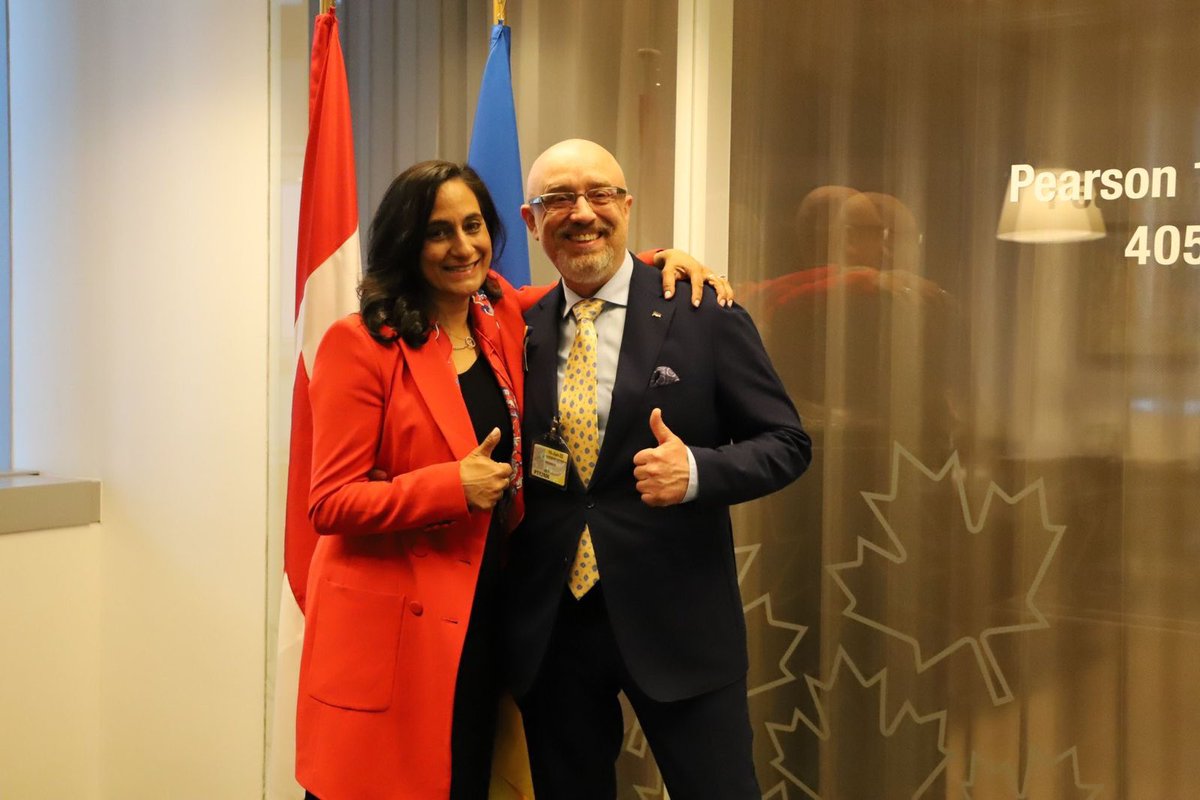 Oleksii Reznikov (@oleksiireznikov) on Twitter photo I would like to thank my 🇨🇦 colleague <a href="/AnitaAnandMP/">Anita Anand</a> , the Canadian government and the Canadian people for the new CAD 500 mln tranche of security assistance, as well as for all the support provided since 2014.
Our partnership is strong, and we will win together. I would like to thank my 🇨🇦 colleague <a href="/AnitaAnandMP/">Anita Anand</a> , the Canadian government and the Canadian people for the new CAD 500 mln tranche of security assistance, as well as for all the support provided since 2014.
Our partnership is strong, and we will win together.