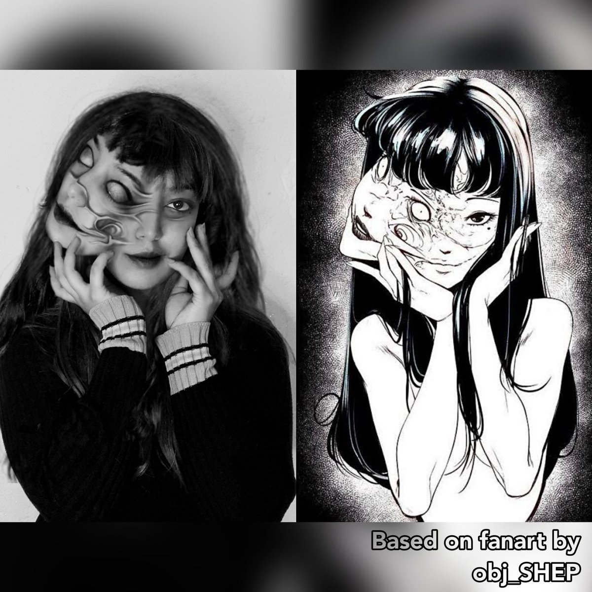 Quite honestly my fav girl 🖤 finally got around to doing her. 
Based on Tomie fanart by @obj_SHEP 
:
:
:
#junjiito #tomie #tomiecosplay #junjiitomaniac #cosplay #cosplaysouthafrica #horrorcosplay #digitalart