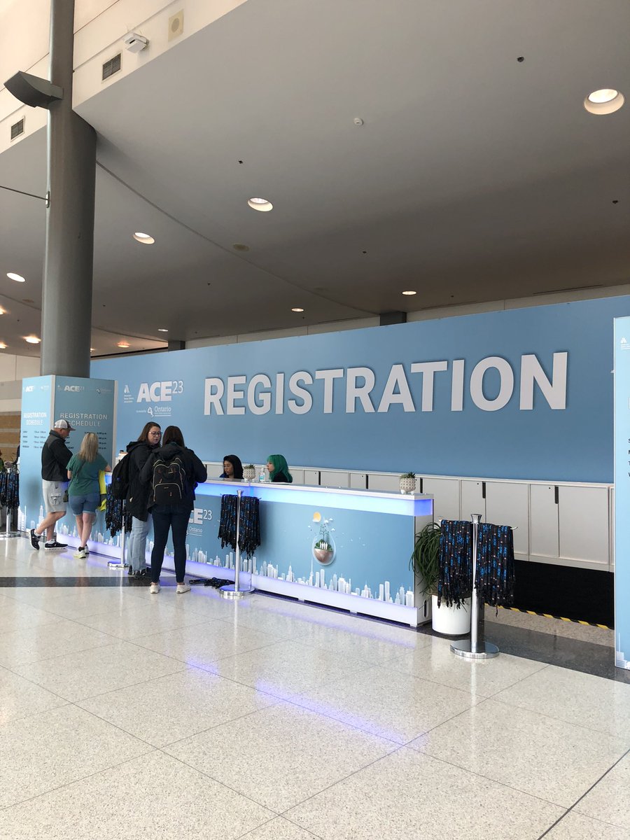 OWWA1's tweet photo. The Registration Desk is located in the Enercare Centre! 
Hours of Operation are: 
Sunday, June 11th 7:30am – 5:00 pm
Monday, June 12th 7:00am-5:00pm
Tuesday, June 13th 7:30am-5:30pm
Wednesday, June 14th 7:30am-4:00pm
#ACE23 #AWWA #OWWA #Toronto #waterworks https://t.co/MhIP0Zu9JD