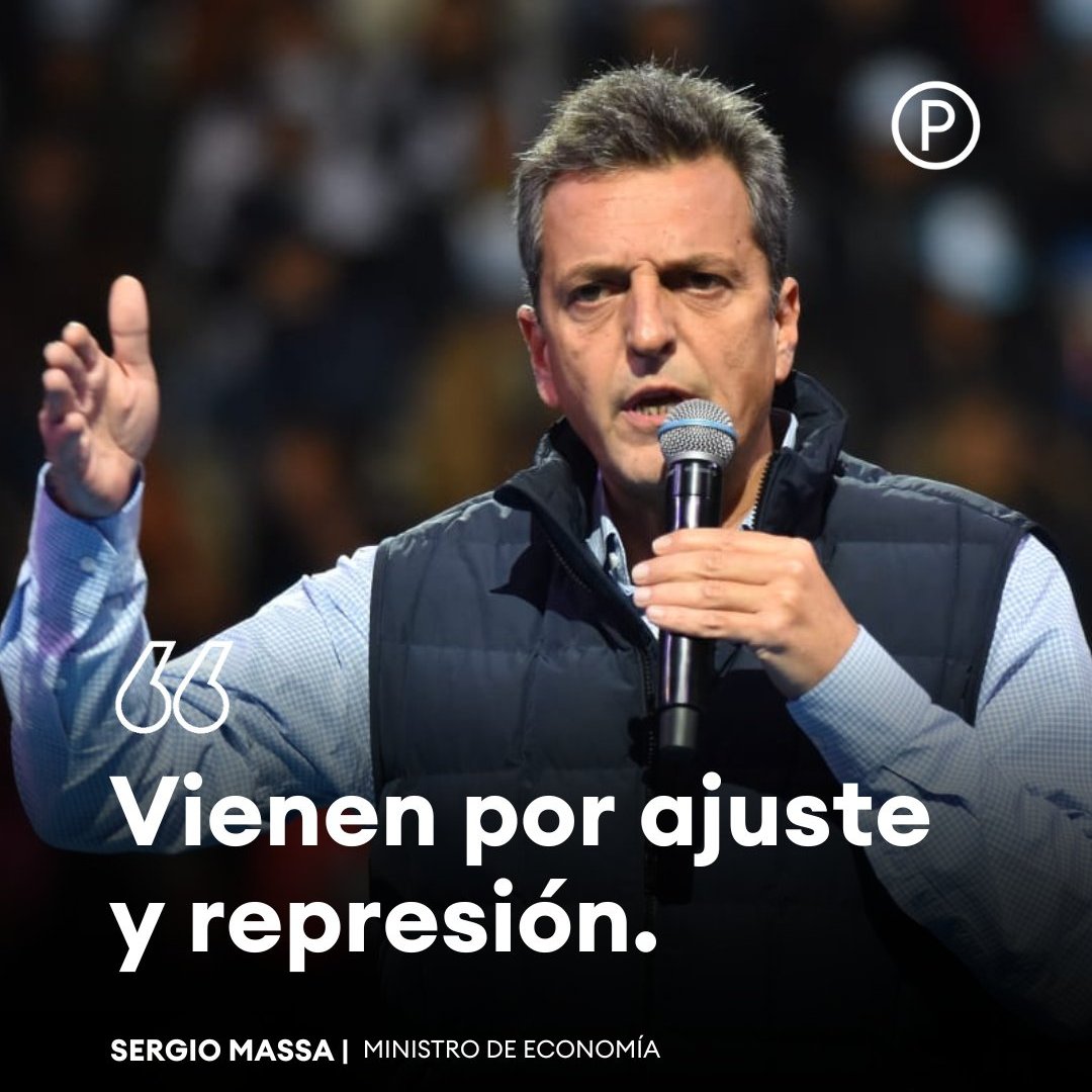 SergioChouza's tweet photo. No lo dice Massa. No lo dice Cristina Kirchner. Lo dijo Carrió.

Macri, Bullrich y Milei vienen por el ajuste con represión. https://t.co/m0VqLyk0Qn