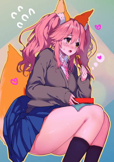 【Fate】JK玉藻ちゃん  #Fate #玉藻の前