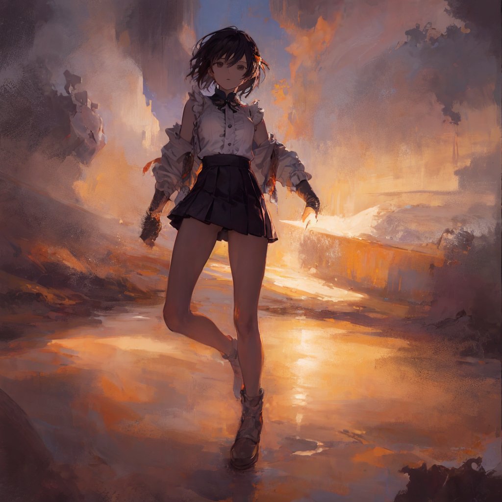 qi1234567890's tweet photo. 靴を片方なくした帰り道
#DefmixV3 #AIイラスト #AIart https://t.co/Cu1L9ZuENy