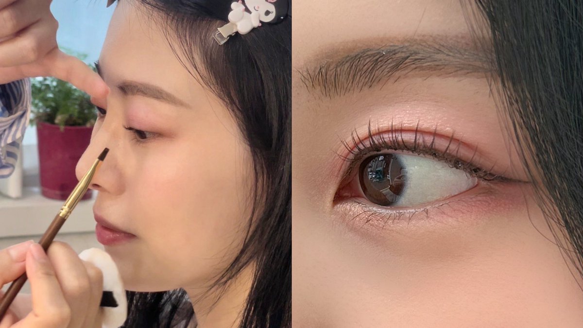 KMakeup_JoyFull's tweet photo. スタンプのように押すだけでアイドルメイクのアイラインが引ける、メンブラシ05✍️

BLACKPINK担当ミョンソン先生のメイクを受けてきたのですが、先生プロデュースのブラシから一つ推薦するならこれを使ってとのこと🙆‍♀️

引いて伸ばすのではなく、目尻にポンと押すだけでOK

https://t.co/7fojiiZxox https://t.co/yrzoAWPPBo