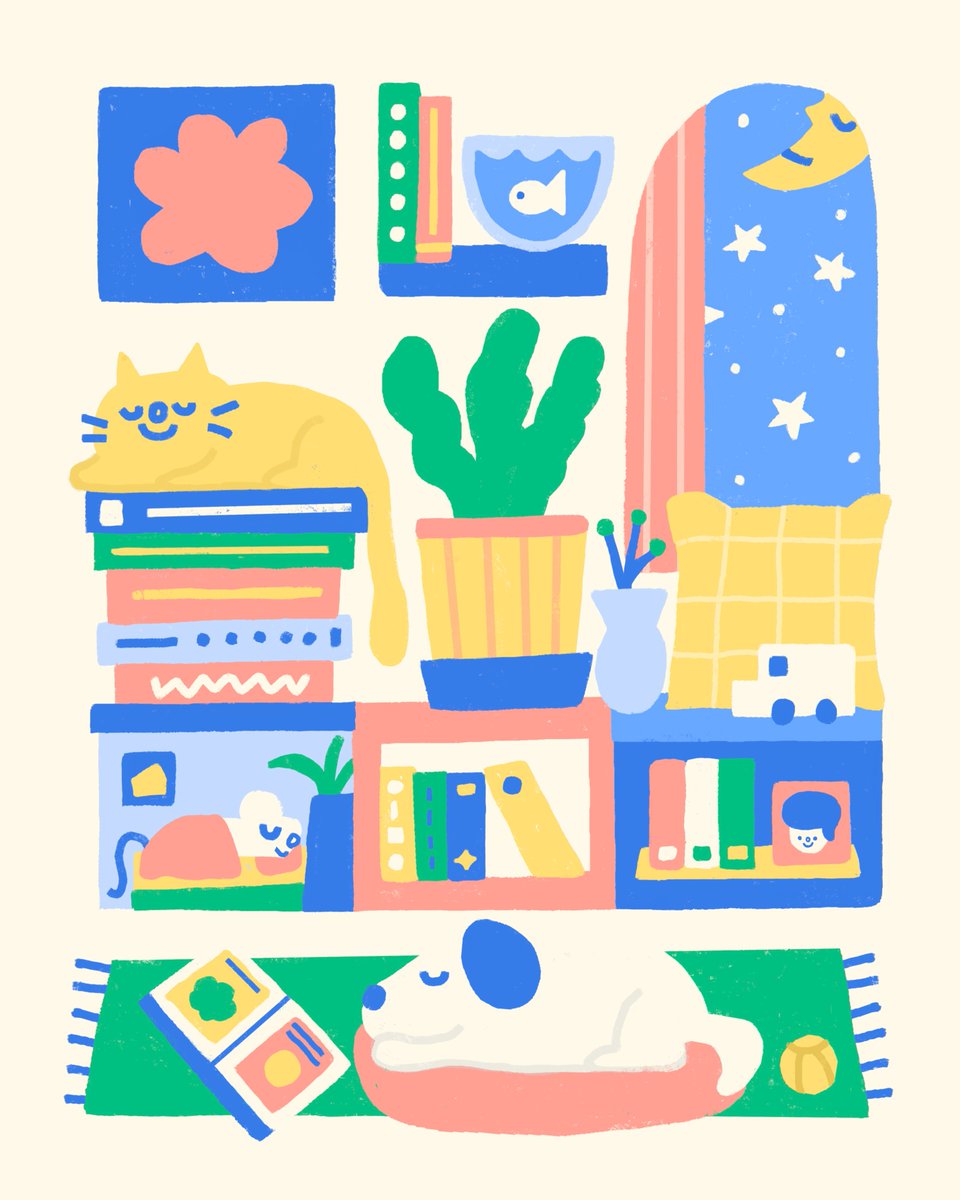 Bedtime Stories🌛📚

#kidsillustration #Procreate