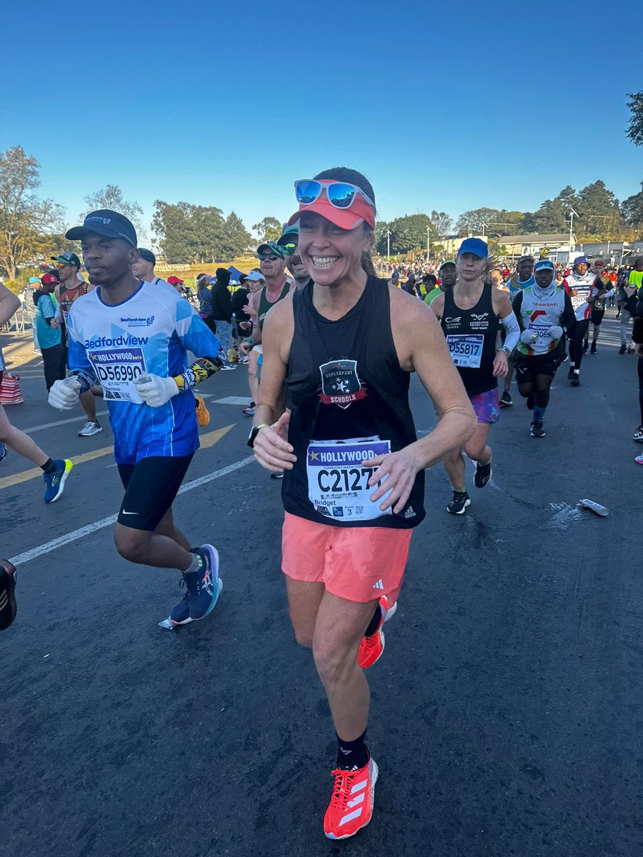 During the week she is the glue that holds our @ss_schools productions together and a Sunday in June she casually trots out a sub-9 hour @ComradesRace You a proper legend @kee_bridget