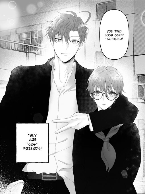 live love laugh JULI with another AU of them as childhood friends to lovers.   (note: this is my first time doing shoujo manga style and it's so hard 💀)   #oc #JULI #HSJULI_AU