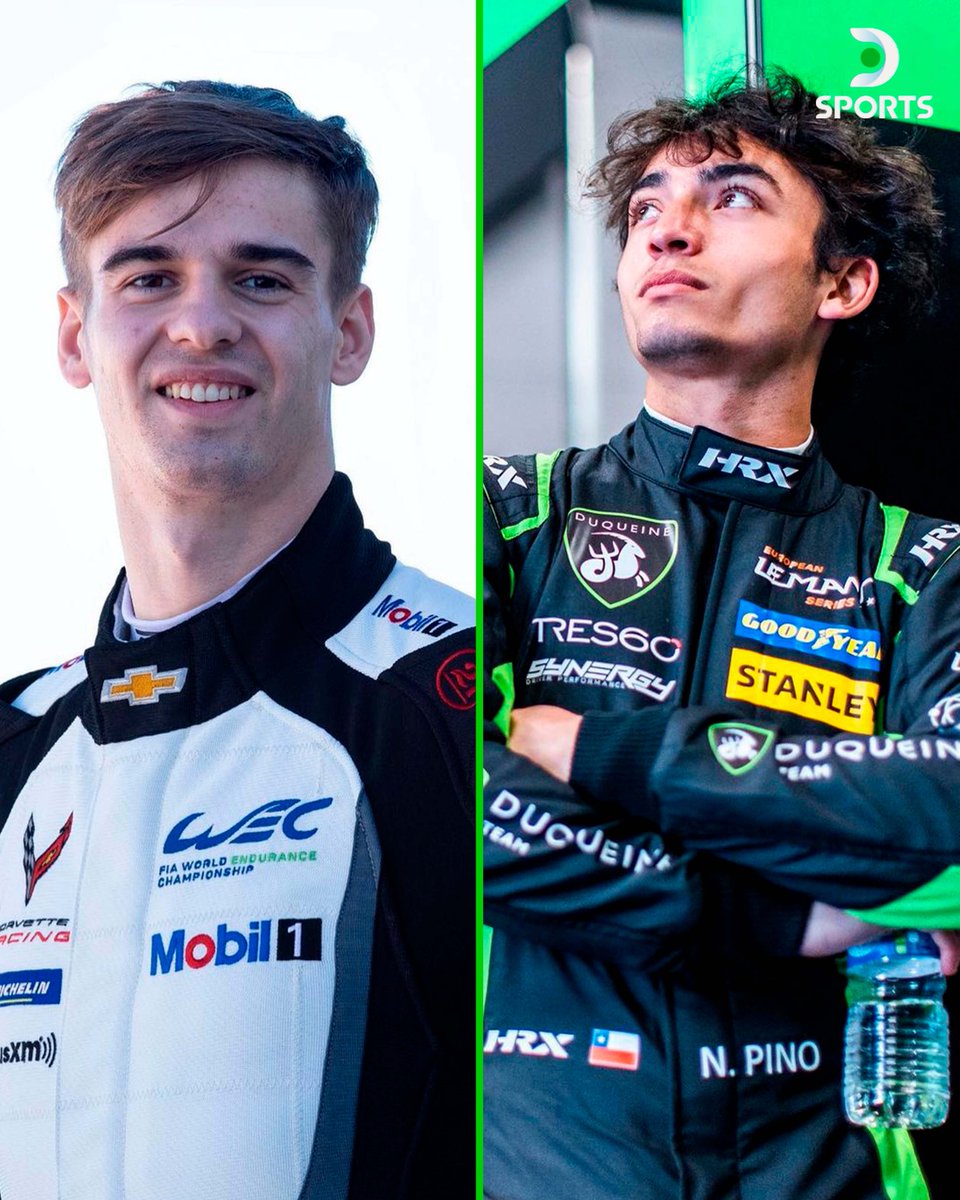 DSports's tweet photo. ¡FESTEJA LATINOAMÉRICA EN #LeMansEnDSPORTS! 🫱🏼‍🫲🏽👏🏽

Nico Varrone 🇦🇷, de Corvette Racing, ganó la categoría LMGTE AM.

Nico Pino 🇨🇱, de Duqueine, finalizó tercero en la LMP2.

¡Lo viviste en #DSPORTSMotor (📺614/1614 HD) y @DGO_Latam!

📸 Varrone / Pino https://t.co/8rpyFtJ1wn
