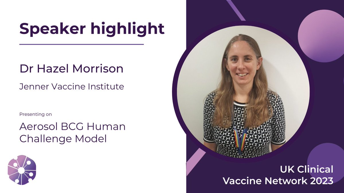 📣We can't wait for this exciting talk on developing the first aerosol BCG Human Challenge Model delivered by Dr Hazel Morrison from the <a href="/JennerInstitute/">Jenner Institute</a>! 🧪

Don't miss out. Register now👉 cvnuk.co.uk

#CVNUK23 #healthcare #conference #JennerInstitute