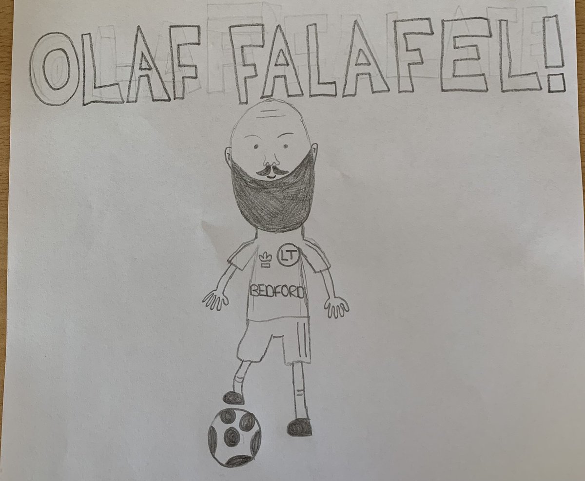 Olaf Falafel on Twitter "L👀K at this awesome drawing I got given at