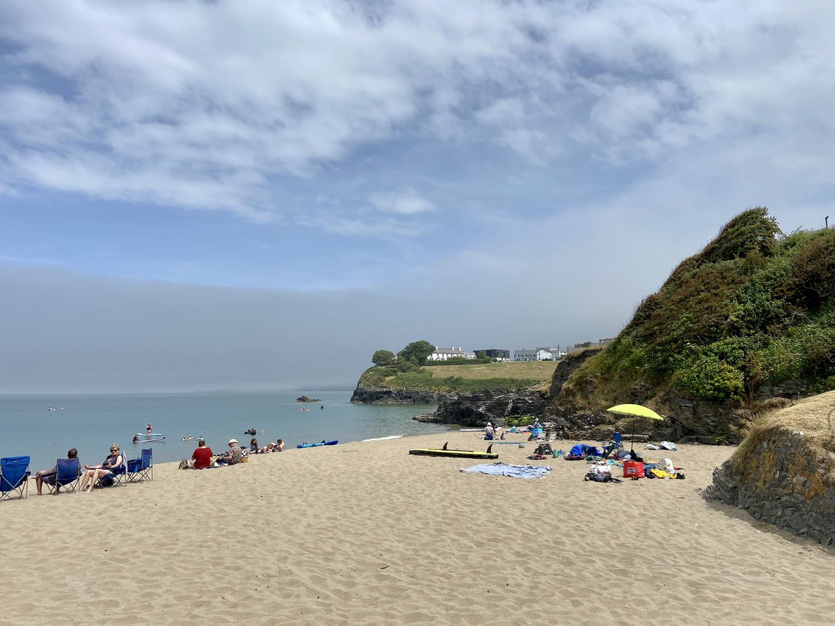 'Visum'  :  2
#365in2023 
#365in2023dailyprompt #Cymru #Ceredigion #Wales
Sunday 11.6.23 
My lunchtime view, Aberporth with distant sea 
(Perhaps a tap?)