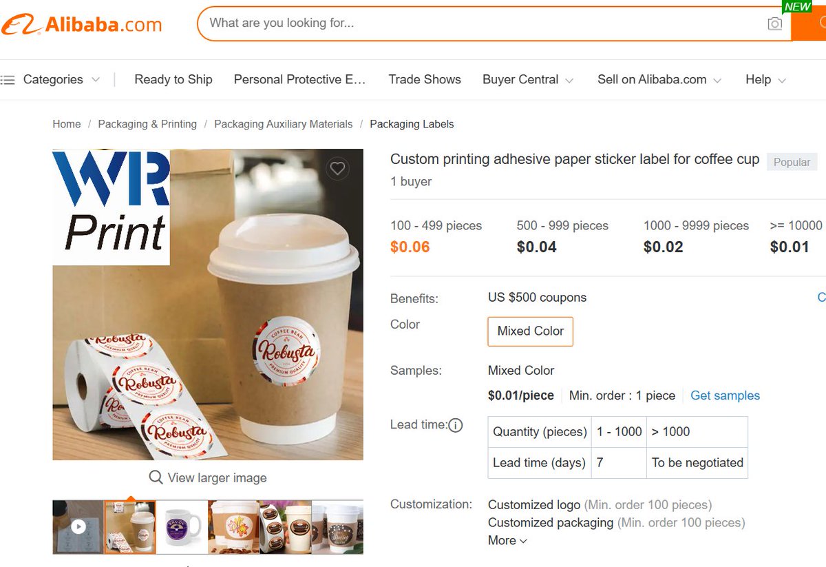 WinboRommer's tweet photo. WR print : If you want to run your own #coffee #shop or #coffeetogo, it is very important that your #brand is reflected on the #packaging , also the label #material should be able to resist different #drink’s temperature.
For more info：https://t.co/OEIMTHSrQr https://t.co/vvyVsXFkE1