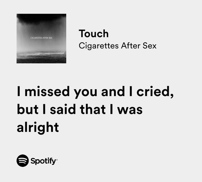cigarettes after sex / touch