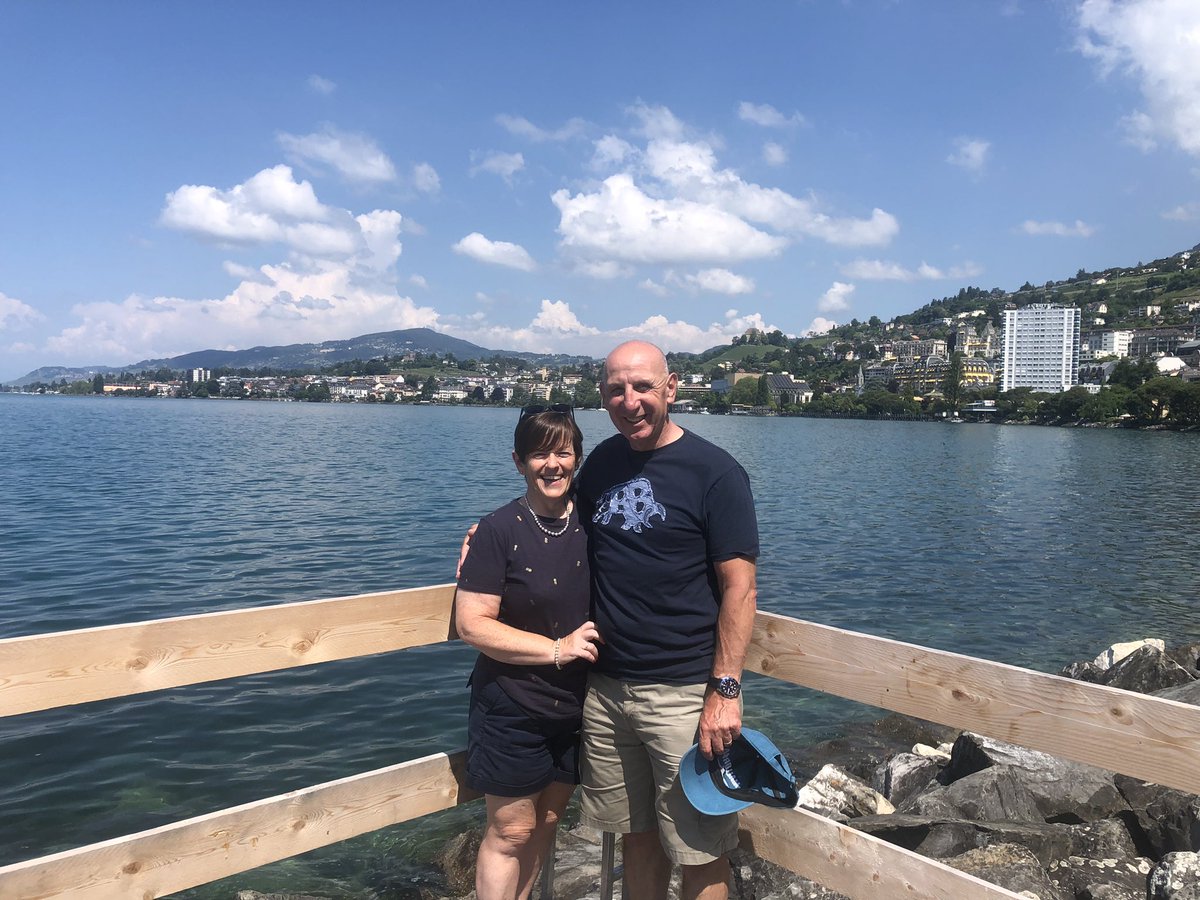 Fabulous Switzerland 🇨🇭 at the Freddie Mercury statue in Montreux 🎼 getting ready to cycle the Jura mountains 🚵‍♂️ ☀️😤