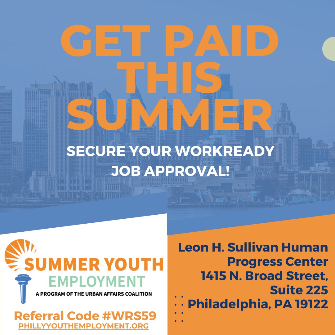 uacyouthemploy's tweet photo. Get paid this summer! Join us tomorrow to complete your application and leave with a WorkReady job approval.  Sign Up Here https://t.co/Wqz3Wo2tZy https://t.co/DK9DZLzUz7