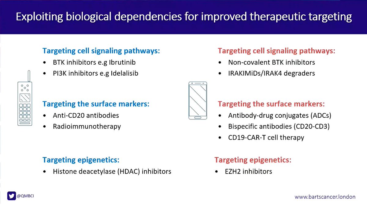 lymphomahub's tweet image. #EHA2023 | @Jessica_Okosun @QMBCI talks about biology, natural history &amp;amp; current targets in indolent #lymphoma. She emphasizes on limitations with existing targets &amp;amp; need for new targets with improved precision using predictive biomarkers &amp;amp;biology-enriched clinical trials #lymsm