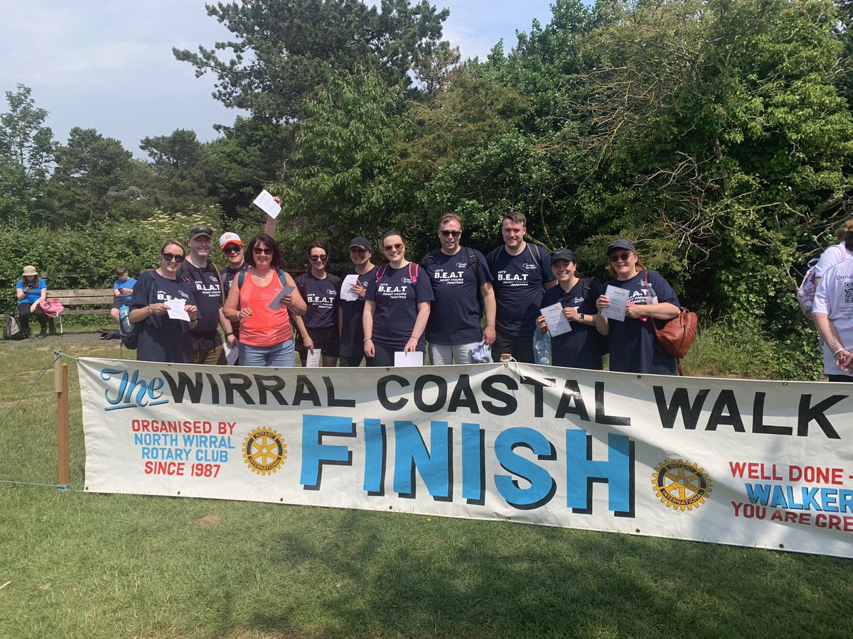 12.5miles ✅ along The Wirral Coast with Community Heart failure Team for our chosen charity @pumpinghearts 🩷 #wirralcostalwalk #pumpingmarvellous #BEATheartfailure #communityheartfailureteam #CHFN 
Thank you to everyone who has sponsored us 🩷👇🏻

buff.ly/43koKaO