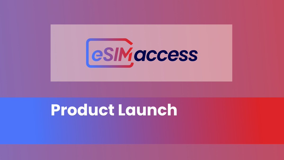 esimaccess's tweet photo. Exciting Announcement: Introducing #eSIMAccess!
We are now eSIM Access! Get the best roaming data eSIM plans with our new API and web application.
https://t.co/iwo9nzFntc
Your Brand, Our Plans. eSIM Resale Platform. https://t.co/NP6He1Tl3u