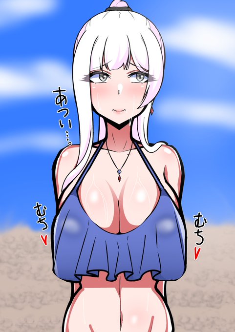 咲姫ちゃんの水着姿の落書き https://t.co/yNdcNUMEY0