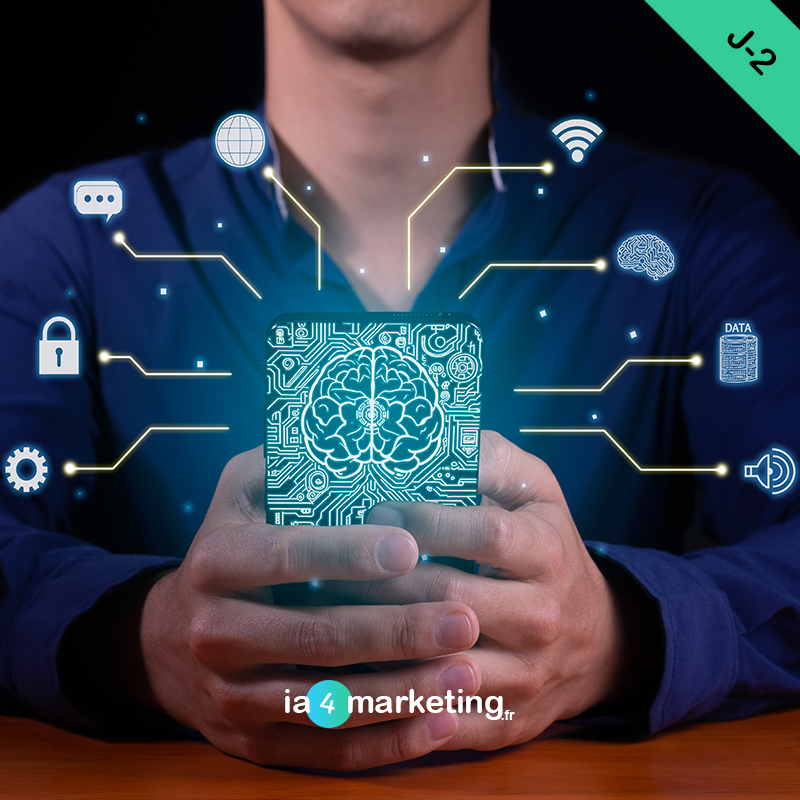 ⏳ Heads up J-2 l’IA-venir au-delà du smartphone
👉 RDV mardi sur <a href="/ia4marketing/">ia4marketing</a> pour comprendre l'impact de l'intelligence artificielle 🤖 sur notre moyen de communication préféré🤳
▫️
📌 #IA #MachineLearning #smartphone