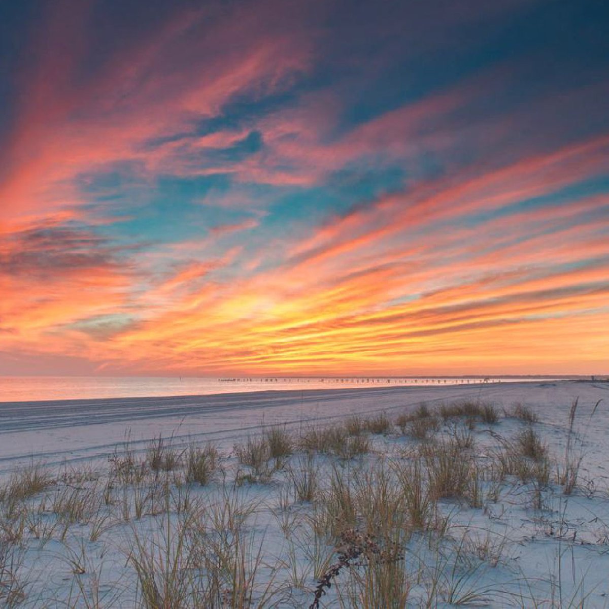 HarrahsGC's tweet photo. Golden hour on the Gulf Coast 💛 #ScenicSunday

#GulfCoast #HiddenCoast #Sunset #Biloxi https://t.co/JKKb3ooE8Z