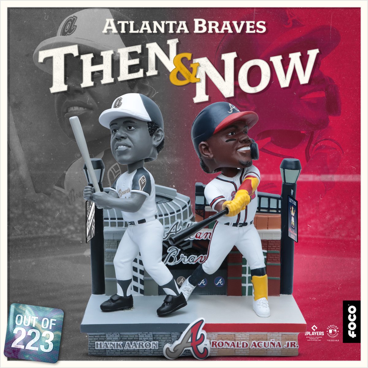 focobobbles's tweet photo. Past and present powerhouses 💪 #RonaldAcunaJr ⬅️then and now➡️ #HankAaron https://t.co/lXAlWzwKhY