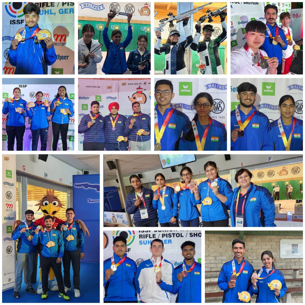 My heartiest congratulation to Team India winning the highest number of medals in the ISSF Junior World Cup 2023.
#ISSFJuniorWorldCup