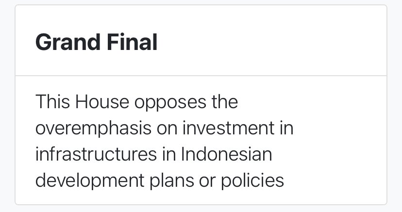 gmds_ugm's tweet photo. #NUDC2023
Grand Finals Round🌟

Gadjah Mada v. Udayana v. STBA PIA v. Telkom

• Gadjah Mada as Opening Government

Motion attached
Give your best and break a leg! We’re all supporting you‼️ https://t.co/SBs9vQDRxE