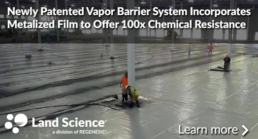 VI_Mitigation's tweet photo. Check out Land Science's groundbreaking innovation in contaminant vapor barrier systems! We're excited to announce our newly patented design, featuring a corrosion-resistant metalized film encapsulated in an advanced composite membrane. Read here: https://t.co/ml0GnN45sK https://t.co/hIQTt3N9SC