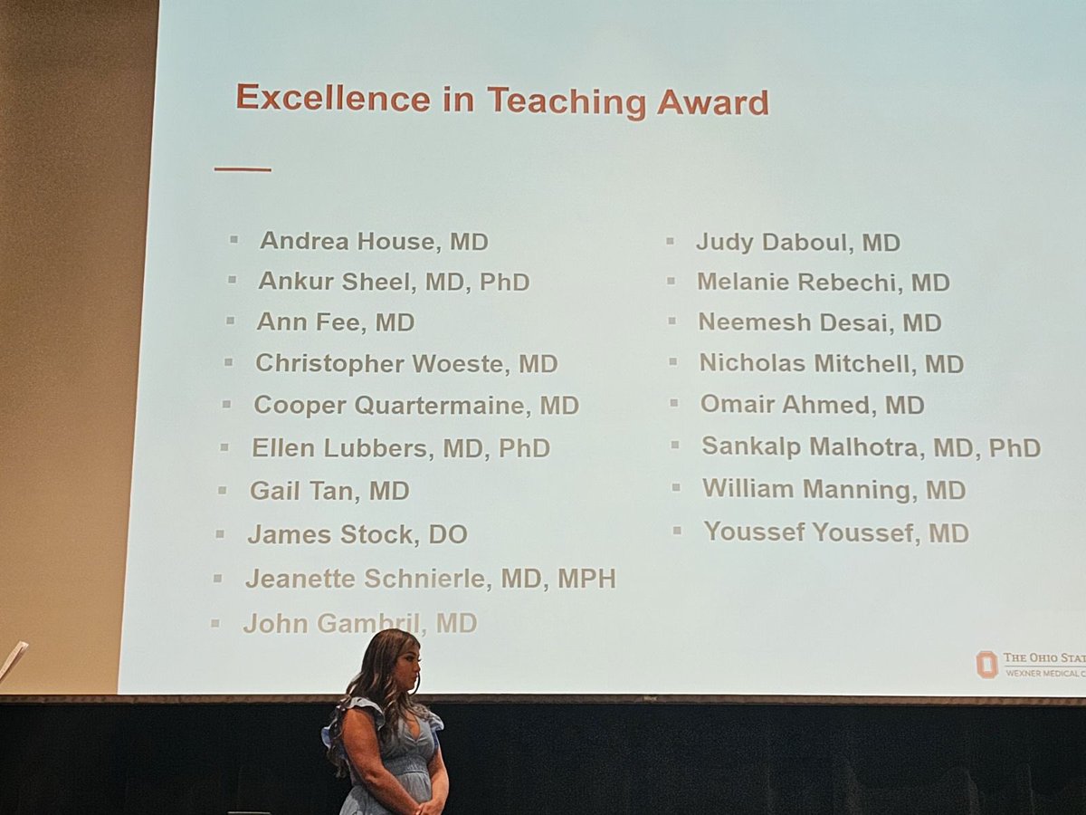 Congratulations 🎉 to our 6 residents that were recognized for Excellence in Teaching in Internal Medicine! #MedEd

PGY2’s Neemesh, Andrea, <a href="/ellen_lubbers/">Ellen Lubbers, MD, PhD</a> 

PGY3’s Jeannette &amp; <a href="/GambrilAlan/">Alan Gambril, MD</a> 

PGY4 <a href="/chriswoestemd/">christopherwoestemd</a>