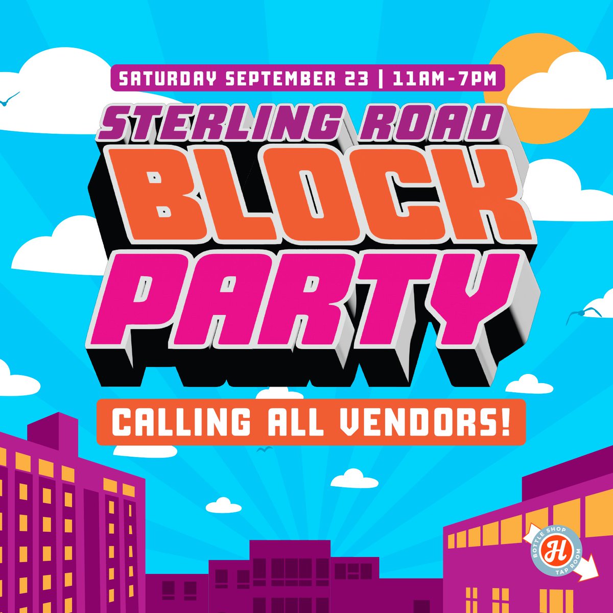 CALLING ALL VENDORS! Henderson's Sterling Road Block Party is back Sept 23rd and we're hunting for neighbourhood vendors to join us for an awesome day at the brewery. If you would like to participate, DM us, we hope to see you there! #Henderson #BlockParty #Festival #Toronto