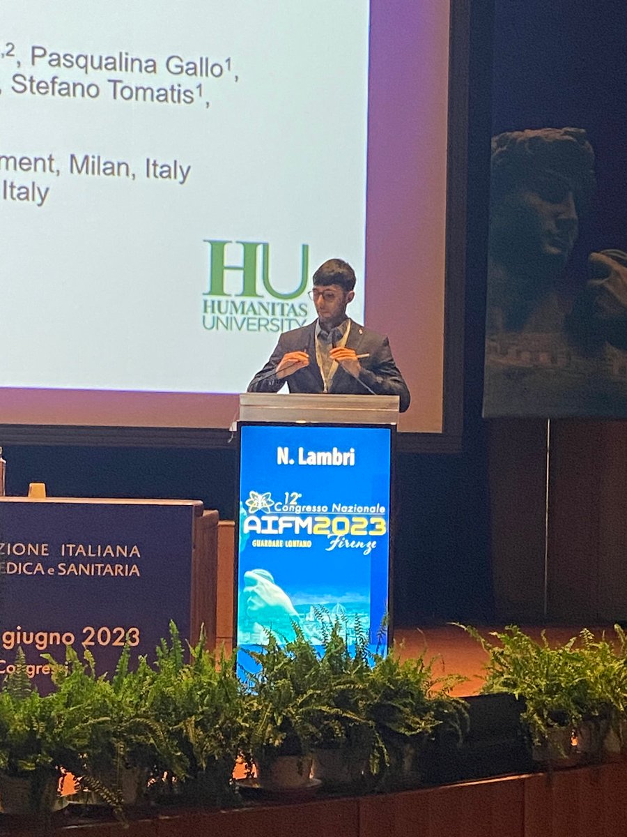 The best young radiotherapy award at #AIFM2023 for our <a href="/NicolaLambri/">Nicola Lambri</a>. 
This was possible thanks to the ability to mix different #MedPhys attitudes: #quality #AI #6Sigma #Lean #RT. 
We couldn't be more proud!

<a href="/HumanitasMilano/">Humanitas Milano</a>
<a href="/HUNIMED/">Humanitas University</a> 
<a href="/fisica_medica/">AIFM</a>