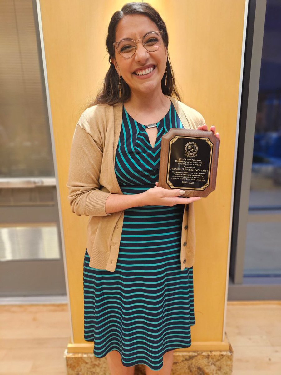 OSUMedPedsRes's tweet photo. Huge CONGRATS to PGY3 (&amp; future @OhioStateIMRes chief) Dr Schnierle for being awarded the @DrQuinnCapers4 Diversity, Equity, &amp; Inclusion Award for her AMAZING efforts in DEI

So deserved. Keep up the important work! #DiversityandInclusion https://t.co/qMaESogjpS
