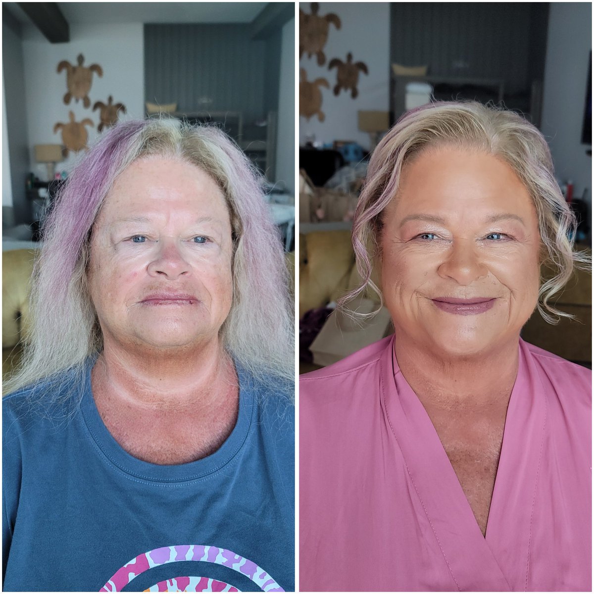 Mother of the #Bride #beforeandafter I #love getting to #glam up the #moms . 

#wedding #makeup
#Florida #Hawaii #mua #mother #airbrushmakeup 

*permission was granted for before pic