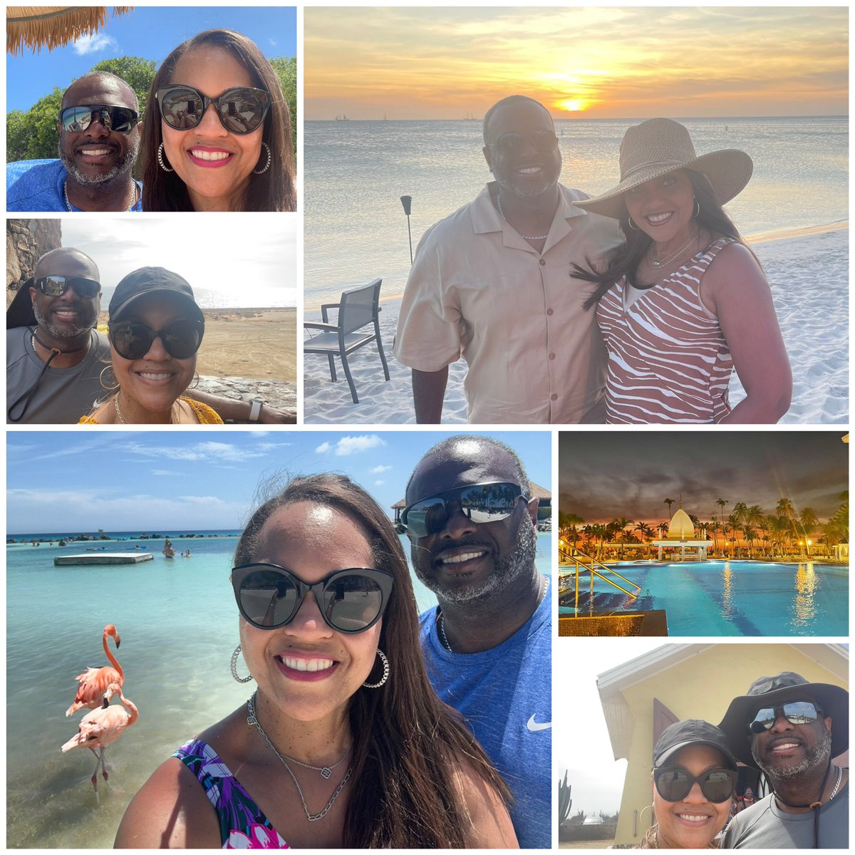 The Mr. and Mrs… 25 years and counting. Last week, we had an amazing time celebrating our 25th anniversary and taking time to just breathe. 
#SilverAnniversary #Aruba