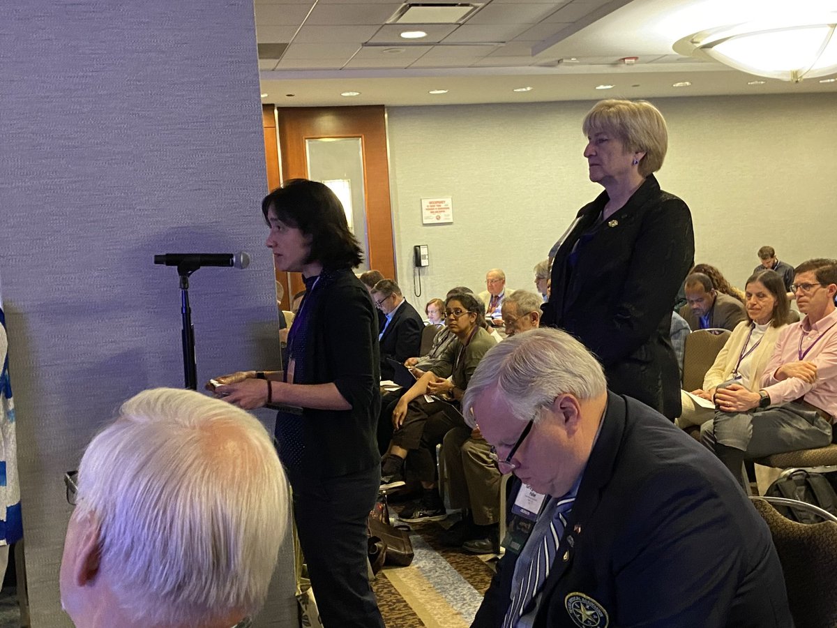 AshleySumrallMD's tweet photo. Drs. Novick &amp; @BarbaraMcAneny testifying on hospice benefits for pts who are terminally ill w cancer. The @asco delegation supports @MedicareGov coverage of hospice benefits to pts w cancer &amp; ensuring access to these services. #pallmed #hpcsm #amamtg #ama23 @AmerMedicalAssn https://t.co/WAJQhA4PHi