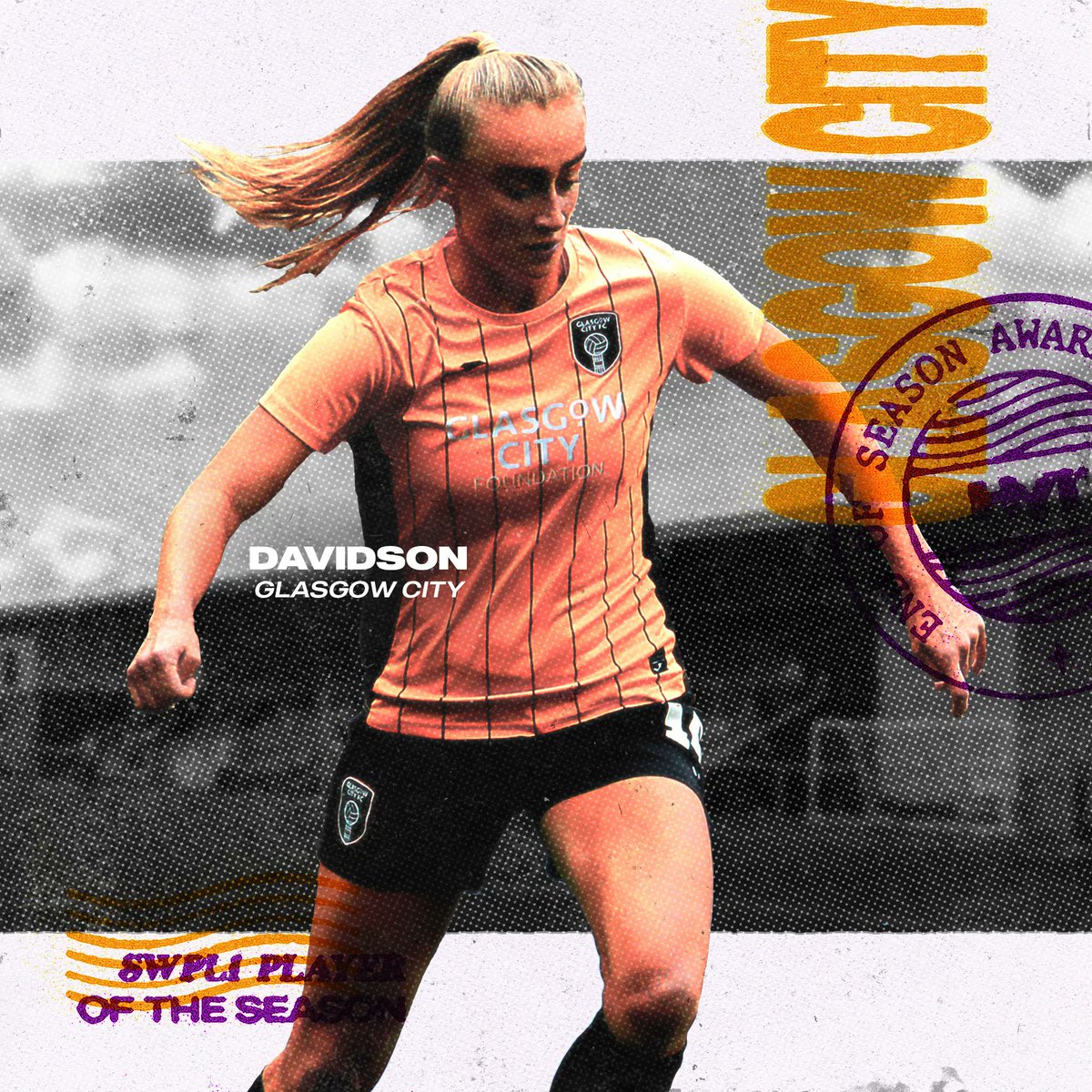 31 goals, 15 assists, <a href="/GlasgowCityFC/">Glasgow City FC</a>'s right winger tore through the league on her way to securing the title in the 92nd (!) minute of the final game.

<a href="/LDavidsonxx/">Lauren Davidson</a> is our <a href="/SWPL/">Scottish Women's Premier League</a> player of the season!

Honourable mention for the safe hands of City's Lee Gibson.