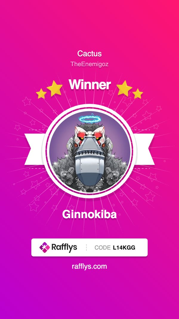 Congrats you Won the Cactus <a href="/Ginnokiba/">thatoneguykeefe</a> DM with your wallet Plz.
He is gonna kill all the Nakas in your wallet.