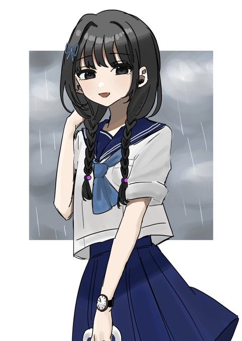 「雨 学生服」のTwitter画像/イラスト(新着)｜4ページ目