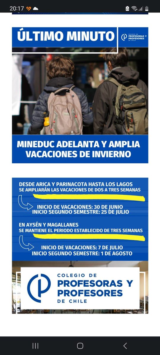 mary250585's tweet photo. @subeduc @F_integra @JUNJI_Chile @JUNJI_RM @JUNJI_Coquimbo @JUNJI_Loslagos @JUNJI_Aysen @JUNJI_Araucania @JUNJI_OHiggins @JUNJI_Atacama @JUNJI_Antofa Y esto será real? https://t.co/6BLCNWmBXV