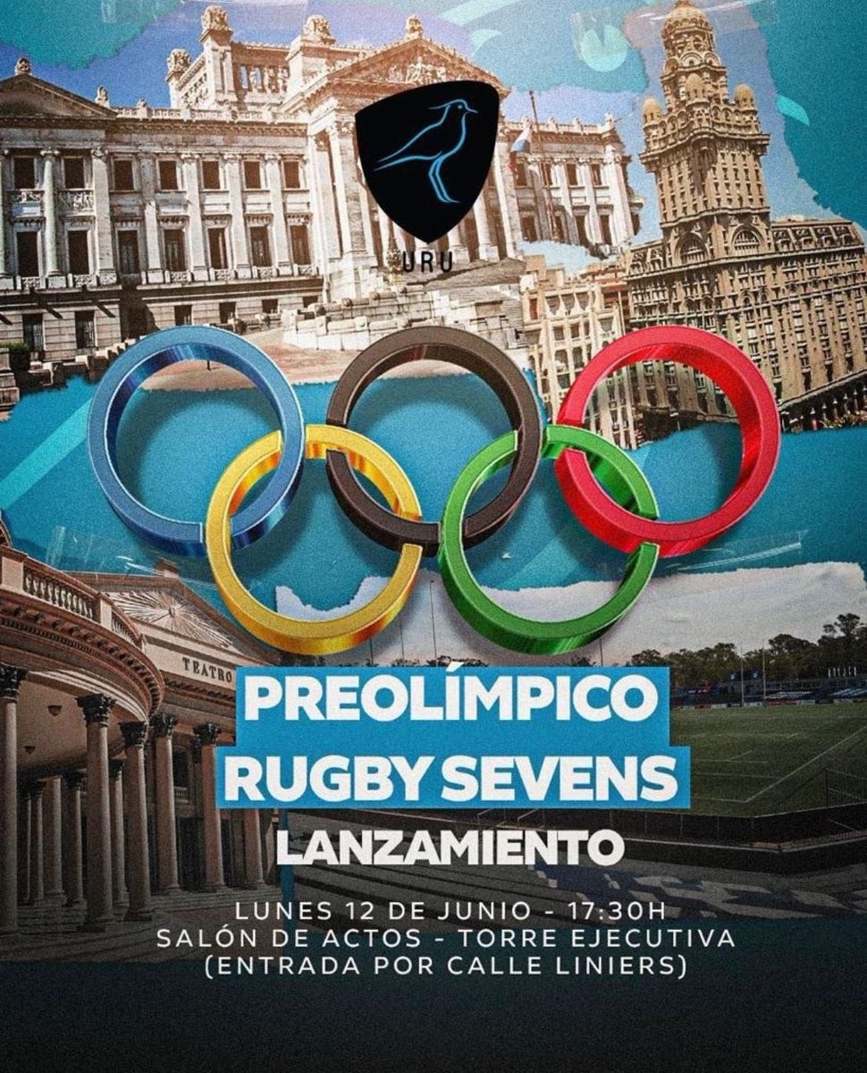 RugbyUruguay's tweet photo. 𝗥𝗨𝗠𝗕𝗢 𝗔 𝗟𝗢𝗦 𝗝𝗨𝗘𝗚𝗢𝗦 𝗢𝗟𝗜́𝗠𝗣𝗜𝗖𝗢𝗦 

Este lunes se realizará el lanzamiento del torneo que se llevará a cabo el próximo fin de semana en el Estadio Charrúa. https://t.co/9MNjaHoDG2