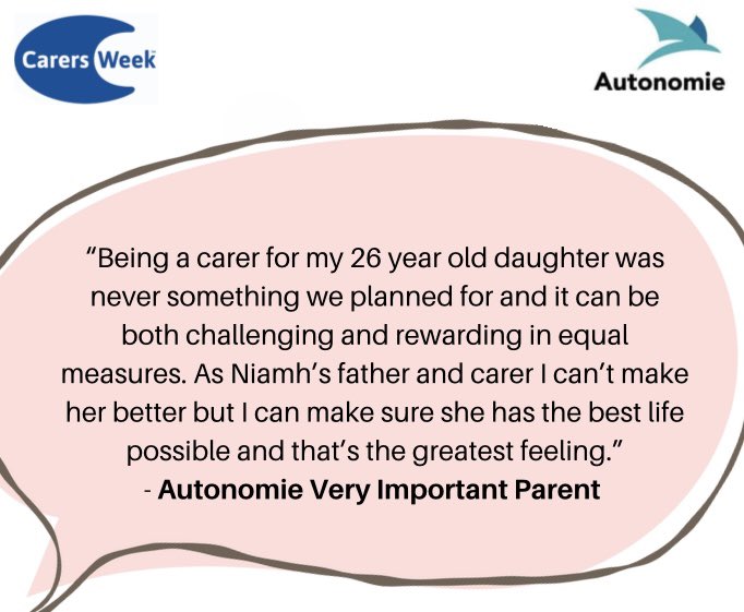 AutonomieInfo's tweet photo. As we come to the end of Carers Week we thank Autonomie Very Important Parents who this week have been sharing their experience of parenting. ππππ
#carersweek
#carersweek2023
#AutonomieVIPs
#AutonomieVIYP
#AbilityNotDisability https://t.co/Ld01eBEBfr