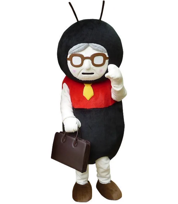 Hoku Bucho, a hybrid of a firefly and a middle-aged office manager, is a mascot from Fukuyama City.