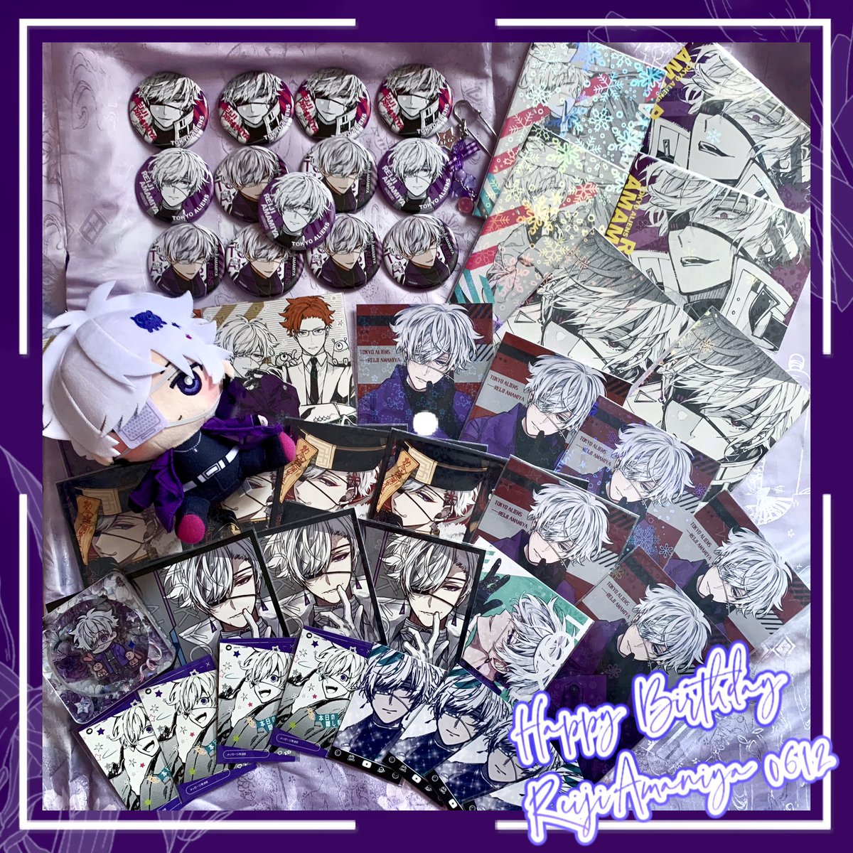 youming1412's tweet photo. 𝑯𝒂𝒑𝒑𝒚 𝒃𝒊𝒓𝒕𝒉𝒅𝒂𝒚 

               💜𝑅𝑒𝑖𝑗𝑖 𝐴𝑚𝑎𝑚𝑖𝑦𝑎💜

雨宮零士さんお誕生日おめでとうございます✨✨✨

 #東京エイリアンズ
#雨宮零士 
#雨宮零士生誕祭2023 https://t.co/zGwZIs3f6g