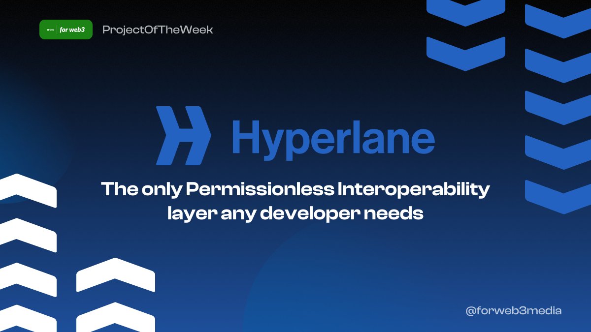 forweb3media's tweet photo. Pioneering permissionless & modular interoperability ⚡️
The platform for developers building the interchain universe 🪐
Introducing @Hyperlane_xyz, the Interchain Highway! ⏩️🧵 https://t.co/rIGAP1FBjE