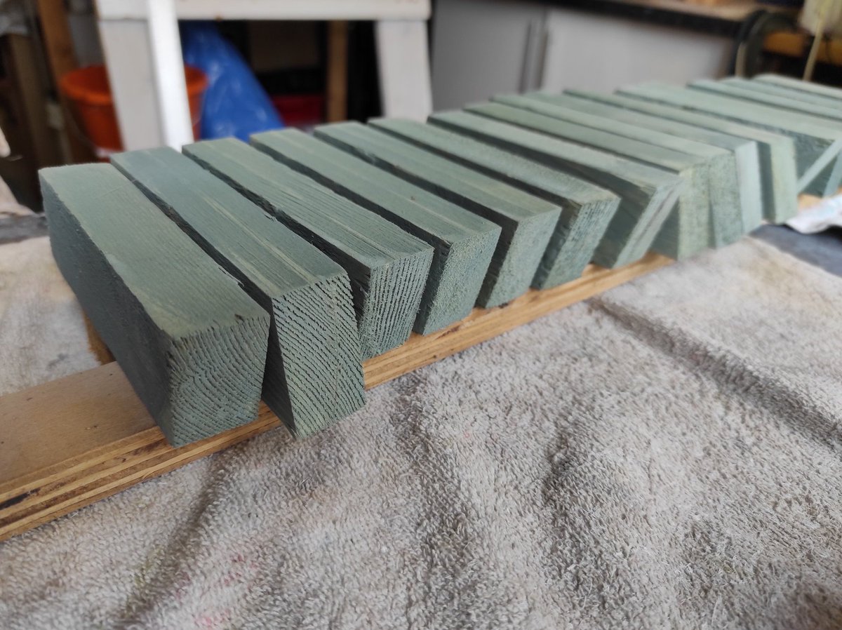 dibley1973's tweet image. A little time on project solar this arvo. It was raining outside, so I fitted a bit of 21mm ply to the wall of the garage for the electrical components to screw to. And added some wood stain to the end grain of some of the wooden parts.
#projectsolar #solarenergy #renewables