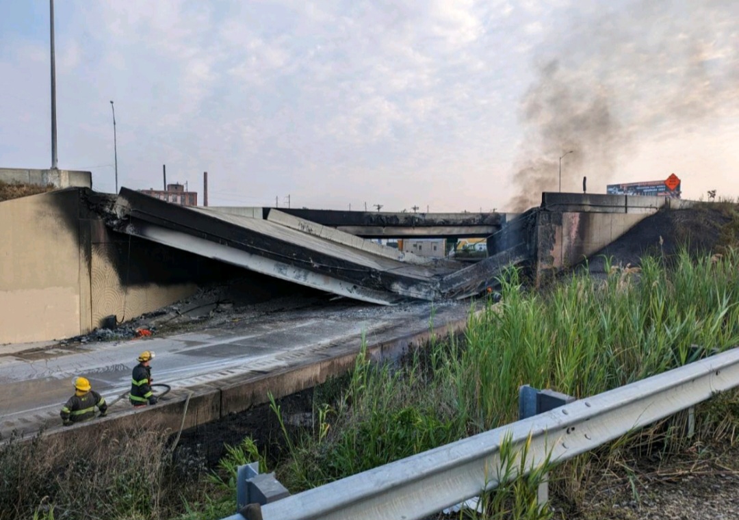 Around 6:30am, PFD responded to a large fire under I-95 near the Cottman Avenue exit in Northeast Philly. PFD placed the fire under control at 7:30am, but there is an ongoing emergency response from dozens of city, state, &amp; fed. agencies as part of I-95 N&amp;S is closed. (1/2)
