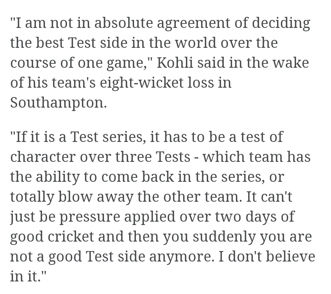 bana111das's tweet image. Even Virat said it after #WTC21Final